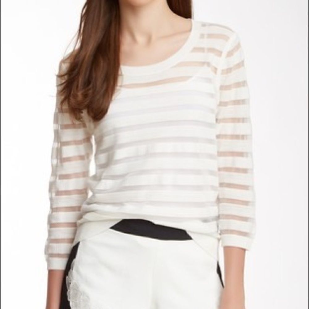 Rebecca Minkoff White Knit Pullover sweater